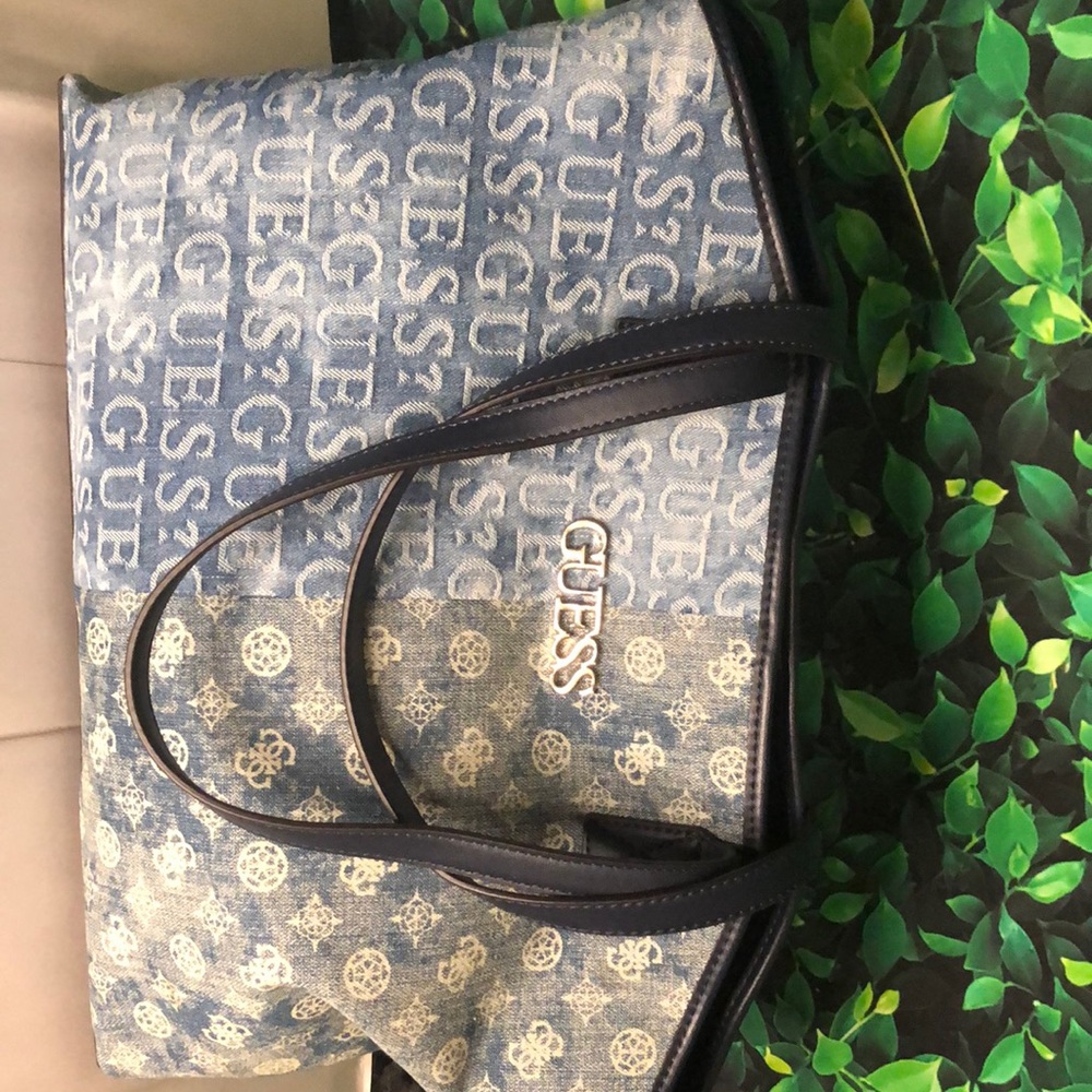 Large denim Guess Bag